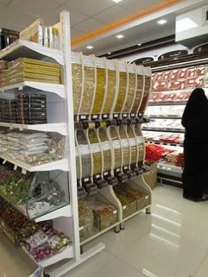 قفسه آجیل و حبوبات آکاربو