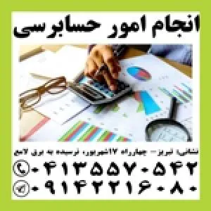 انجام کلیه امور مالی، حسابداری، مالیاتی و اظهارنامه در تبریز