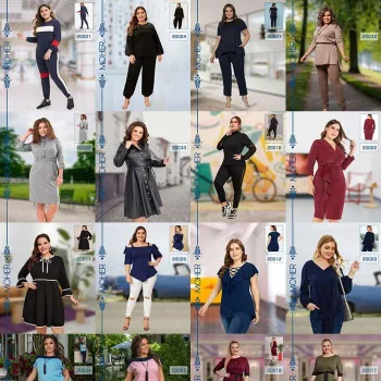 خرید لباس زنانه سایزبزرگ کالکشن سال 2020