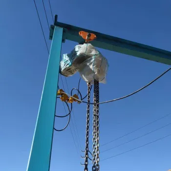 جرثقیل جرثقیل کارگاهی جرثقیل 5 تن فروش جرثقیل صنعتی جرثقیل ایستاده