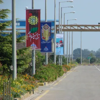 پایه بنرتیربرقی بافک متحرک